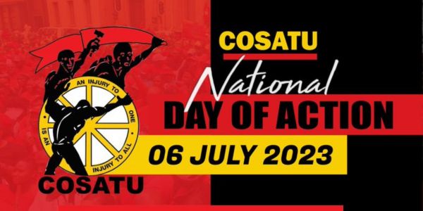 Cosatu-betoging vir Donderdag sal deur Durban-CBD beweeg