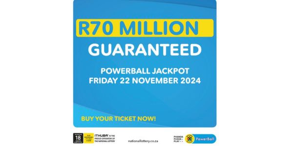 Powerball-boerpot vir Vrydag is R70 miljoen
