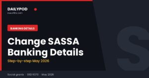 How to change Sassa banking details, May 2026 guide