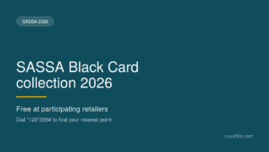 SASSA Black Card collection