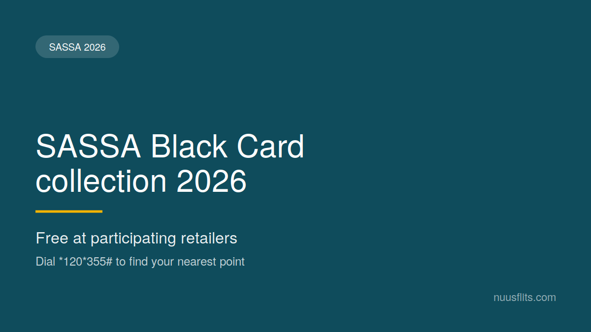 SASSA Black Card collection