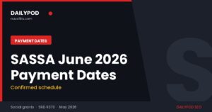 sassa payment dates june 2026