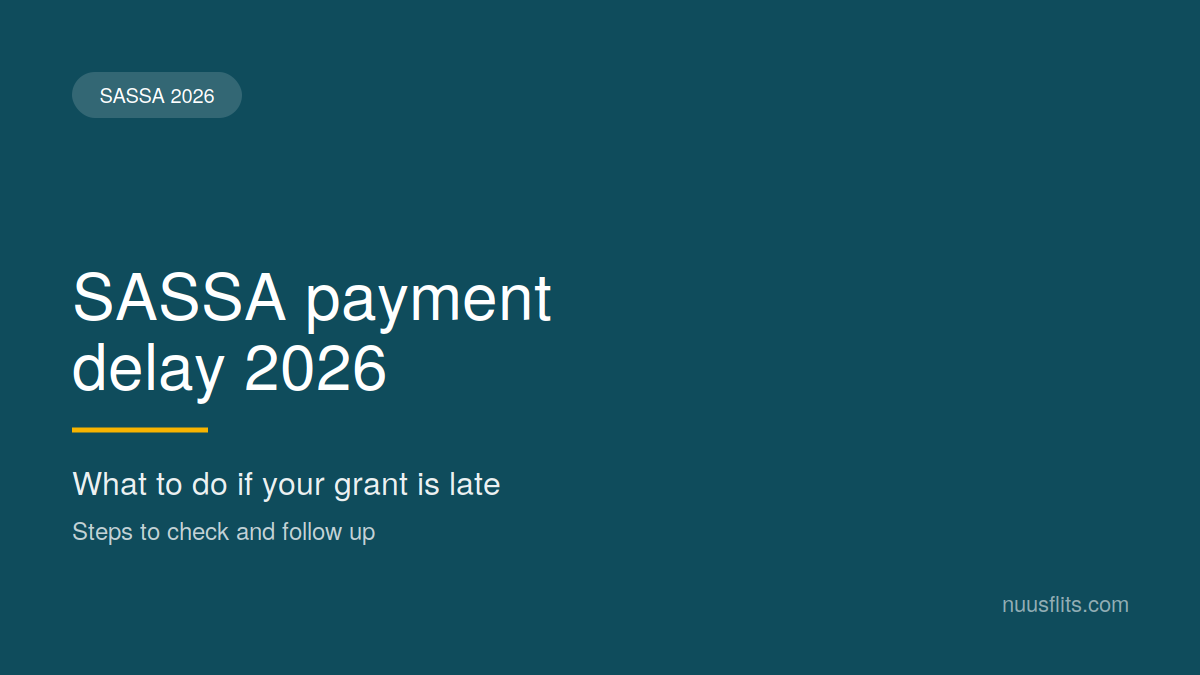 SASSA payment delay