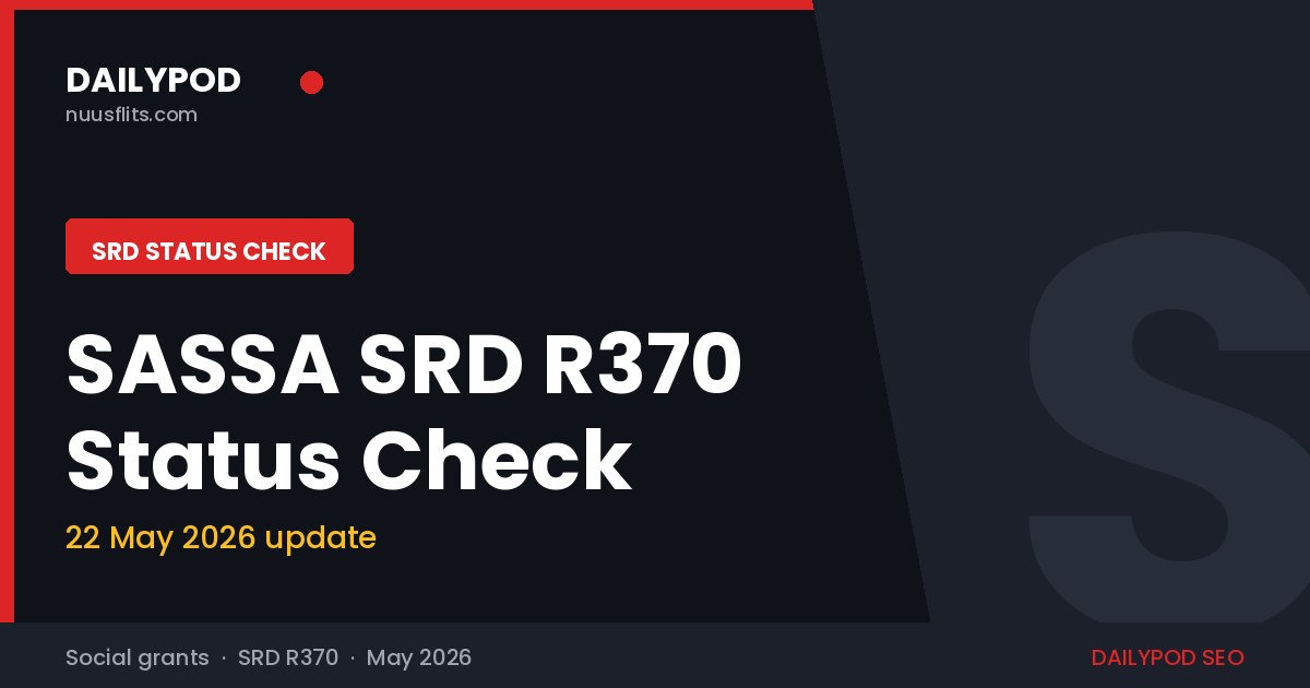 sassa srd status check