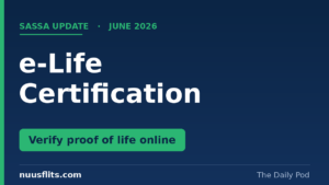 SASSA e-Life Certification featured card — online proof of life