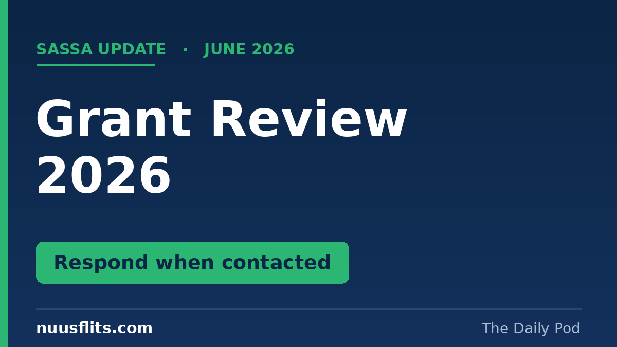 SASSA grant review 2026 featured card — verification notice