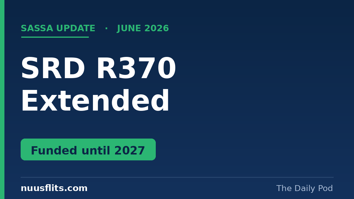 SASSA SRD grant 2027 featured card — R370 extended