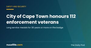 City of Cape Town long service medals awarded to 112 enforcement staff
