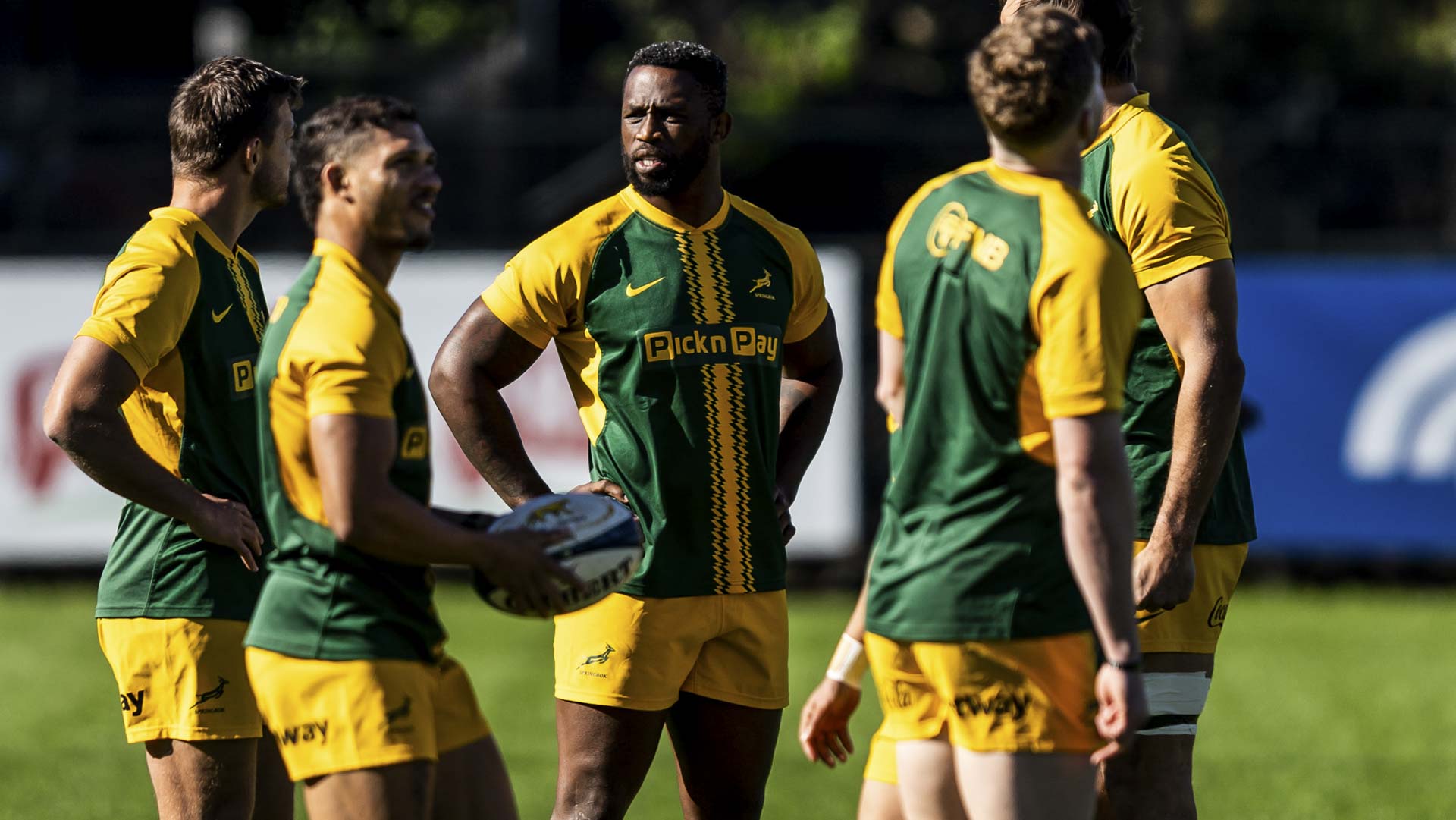 Siya Kolisi during the Springbok captain's run in Buenos Aires ahead of the Test against Argentina