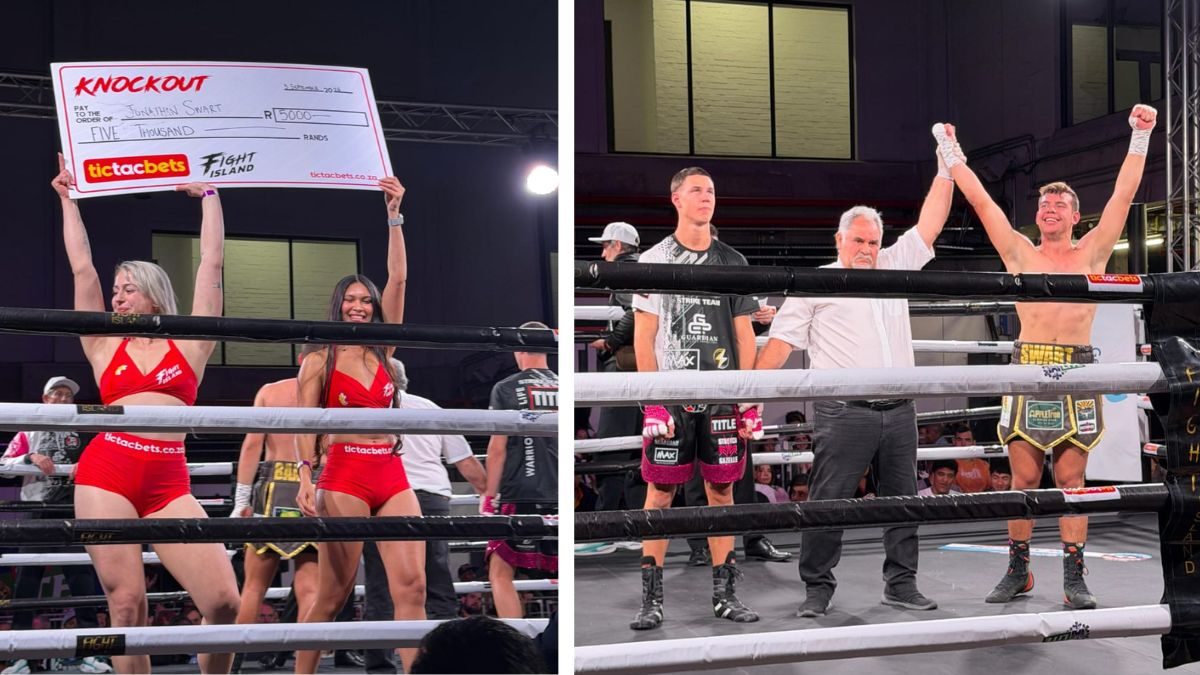 Uitklophou-bonustjek en ’n oorwinning in die ring by Fight Island 6 in Kaapstad
