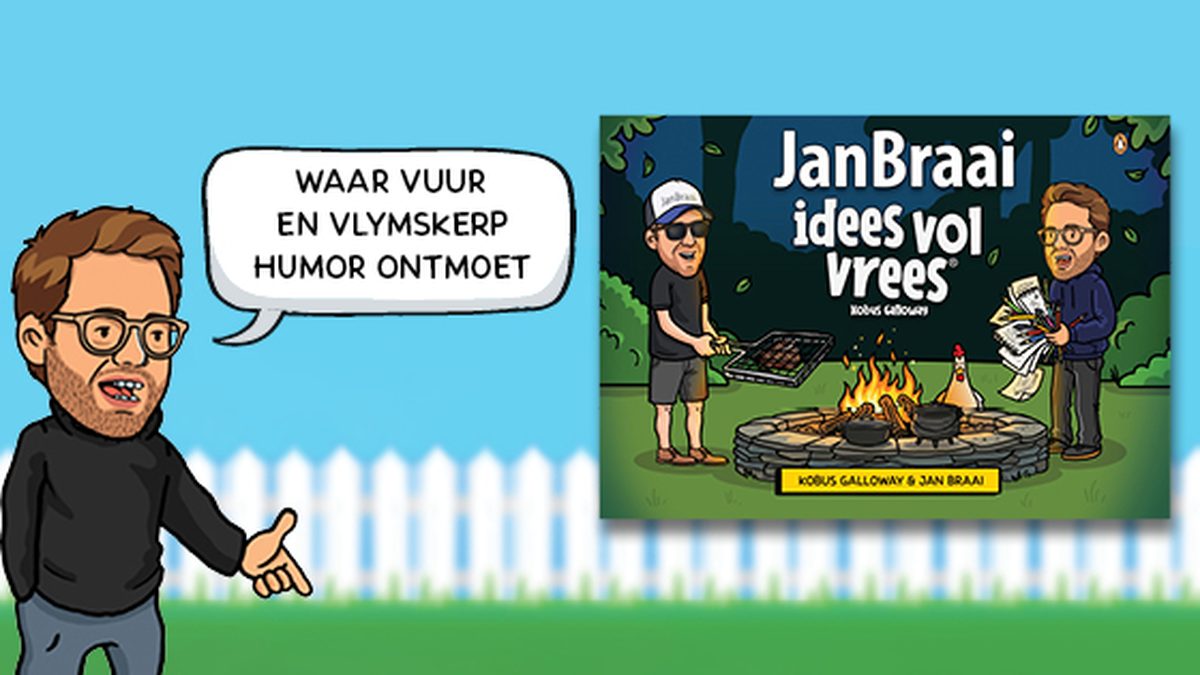 Jan Braai Idees Vol Vrees boekomslag deur Jan Braai en Kobus Galloway