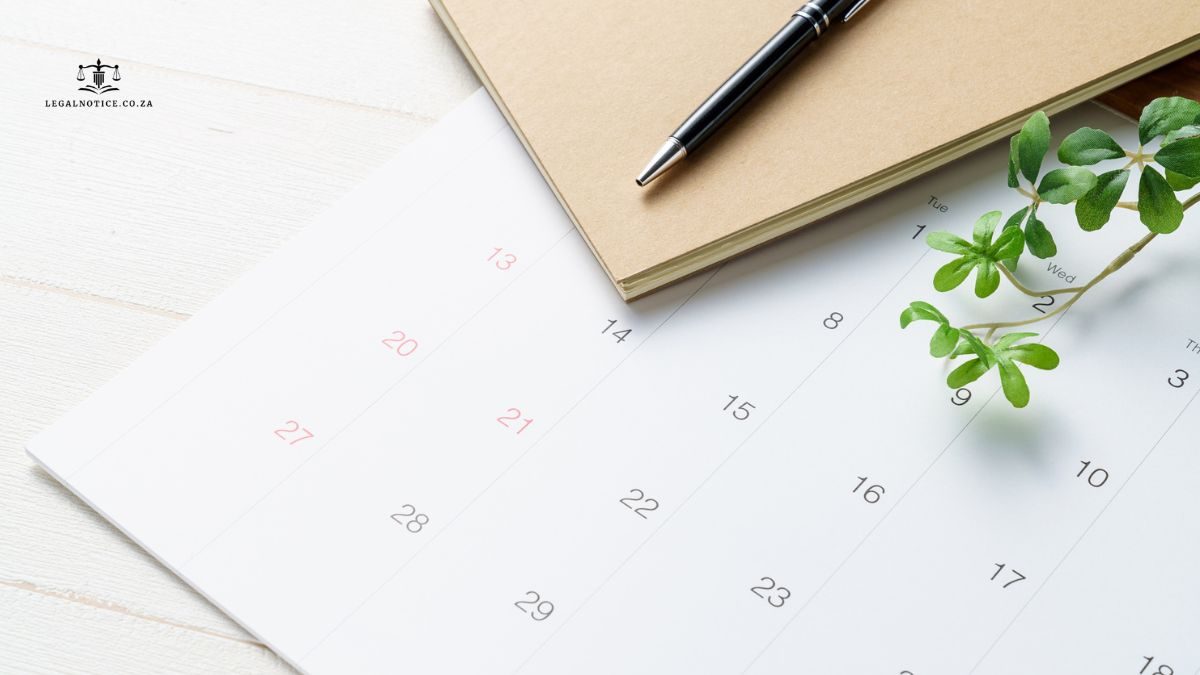 Kalender en pen – beplanning van boedelkennisgewings vir die Staatskoerant